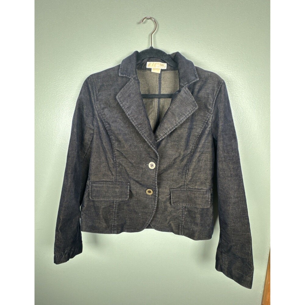 Michael Kors Corduroy Two Button Long Sleeve Crop Blazer Jacket Women’s Size‎ 8